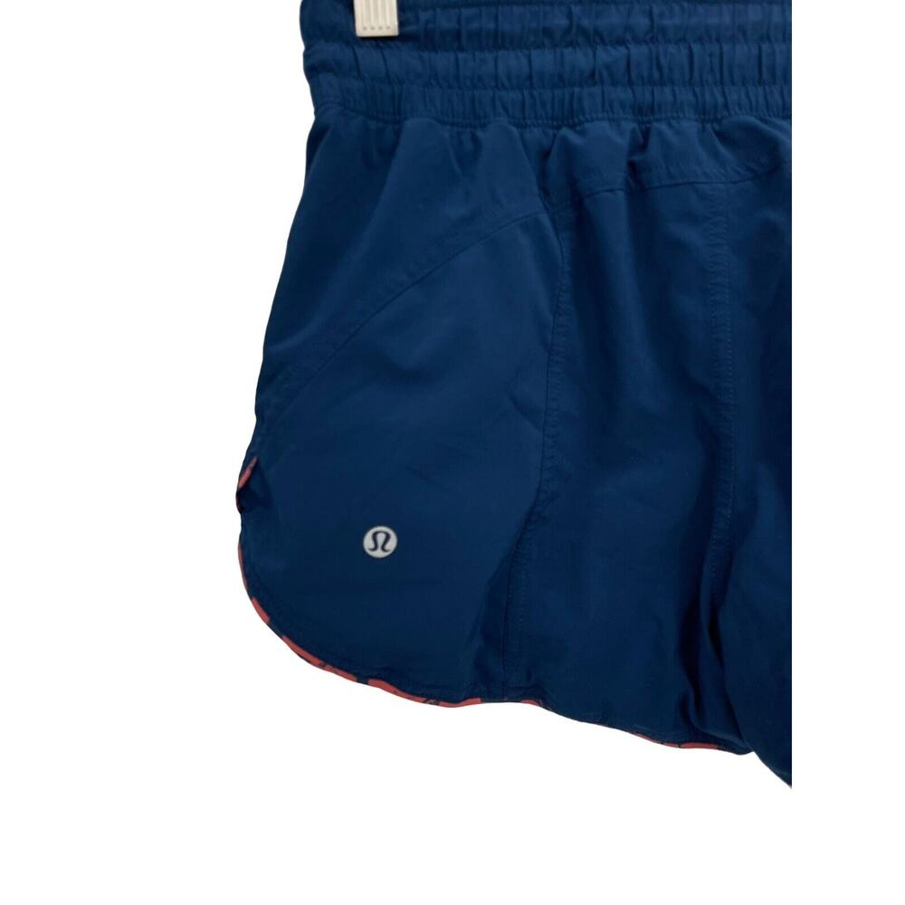 Lululemon Choose A Side Shorts Onyx Blue Efflorescent Dark Canyon Size 4 - Picture 6 of 8